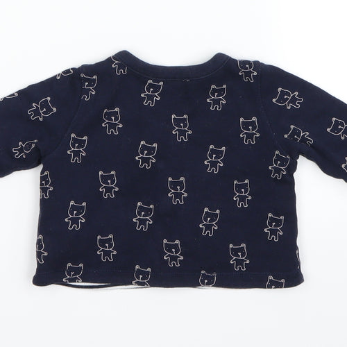 Preworn  Blue   Basic Button-Up Size 0-3 Months