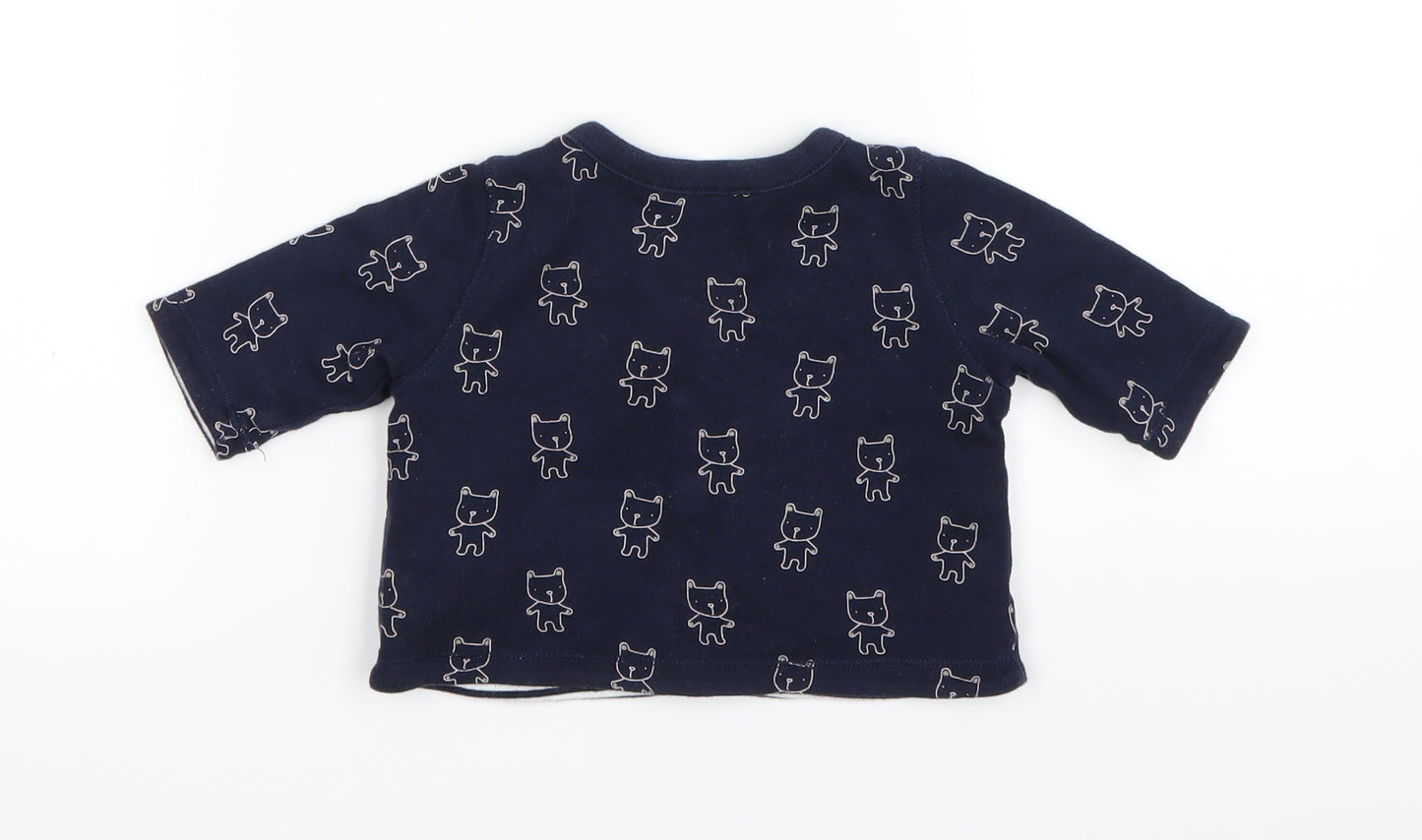 Preworn  Blue   Basic Button-Up Size 0-3 Months
