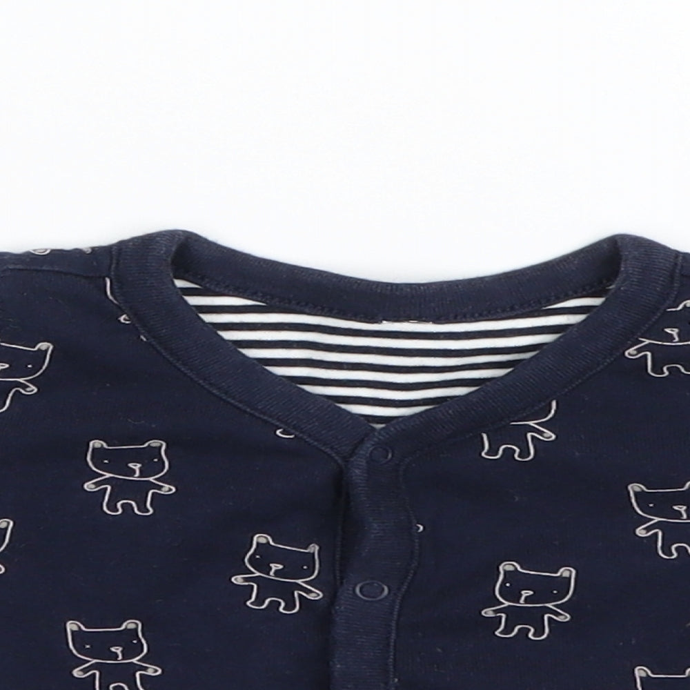 Preworn  Blue   Basic Button-Up Size 0-3 Months