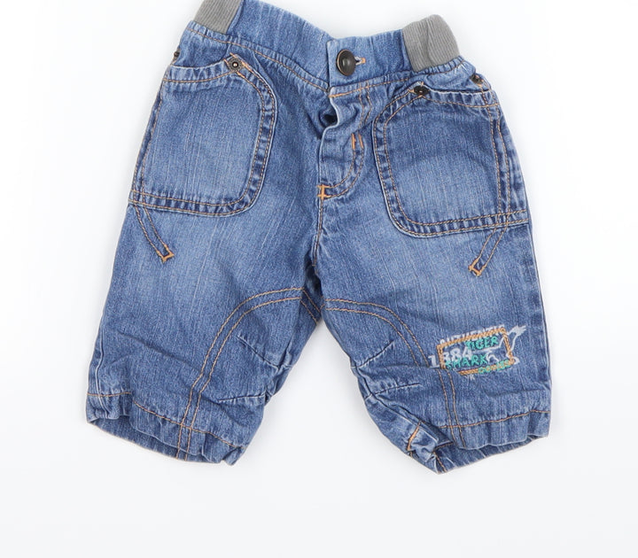 Preworn Boys Blue   Trousers Outfit/Set Size 0-3 Months