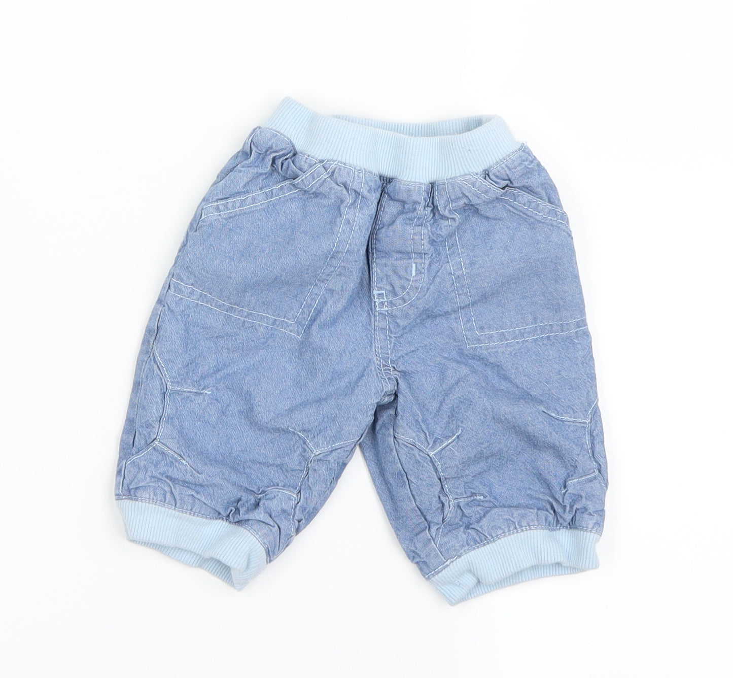 Preworn Boys Blue   Trousers Outfit/Set Size 0-3 Months