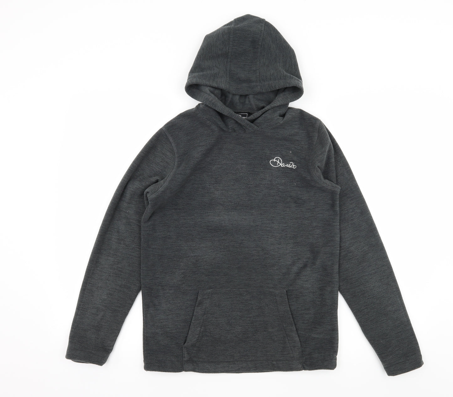 Dare2B Boys Grey  Fleece Pullover Hoodie Size 13 Years