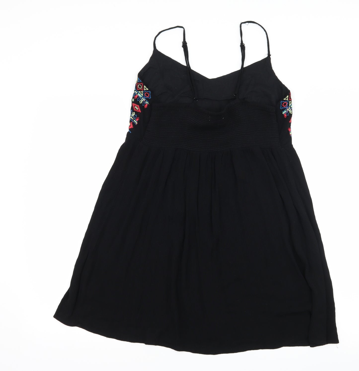 George Womens Black Geometric  Slip Dress  Size L