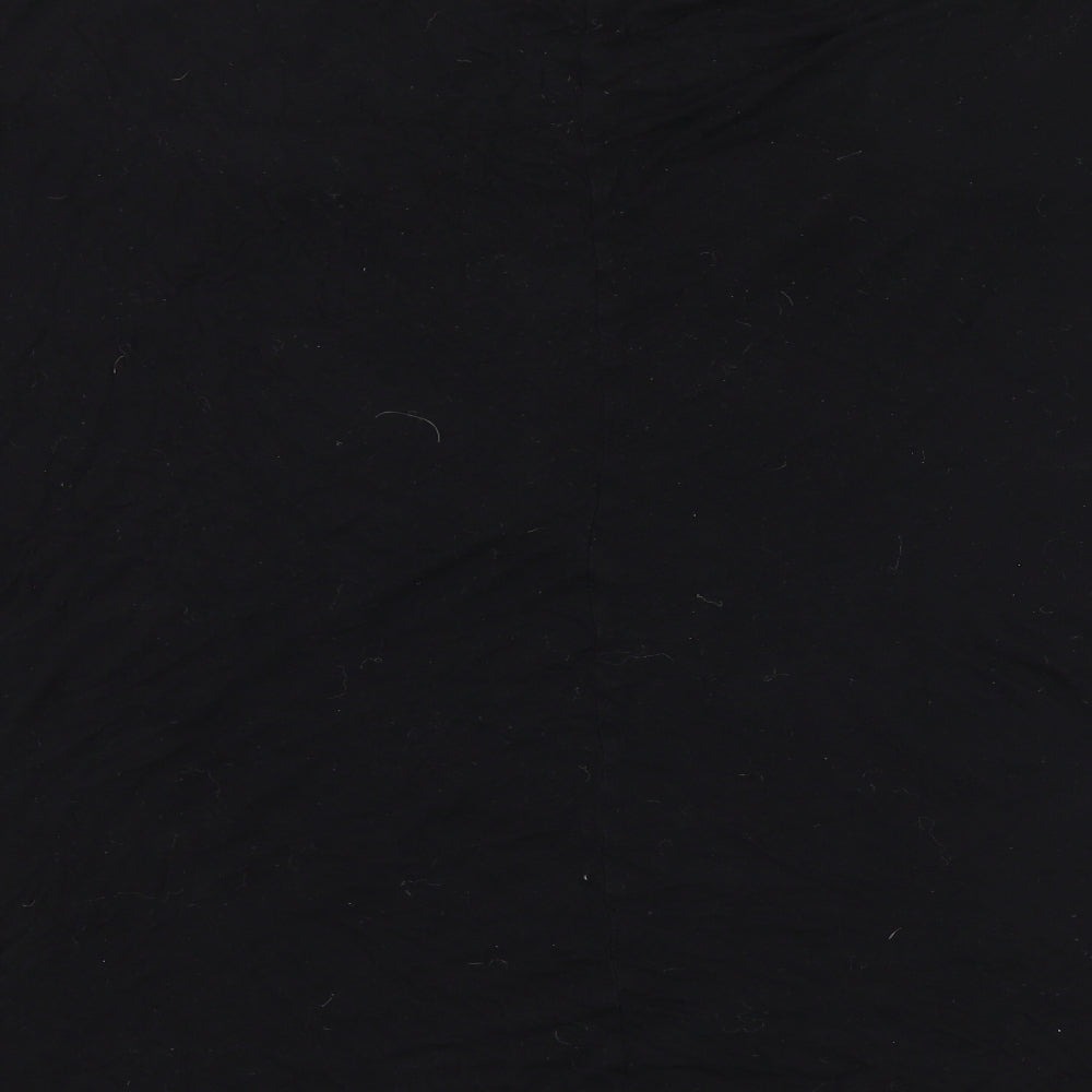 Boohoo Womens Black  Jersey Basic T-Shirt Size 26