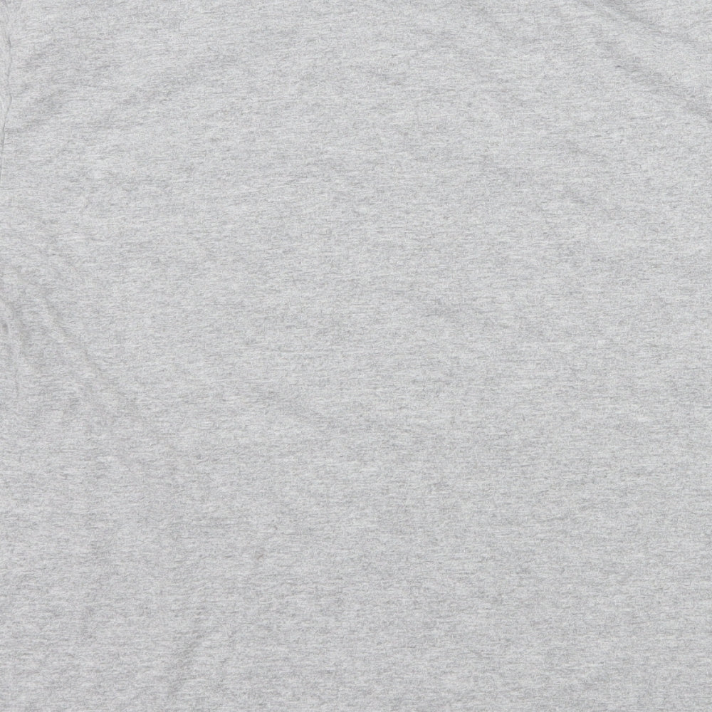 Boohoo Womens Grey  Jersey Basic T-Shirt Size M  - Cactus