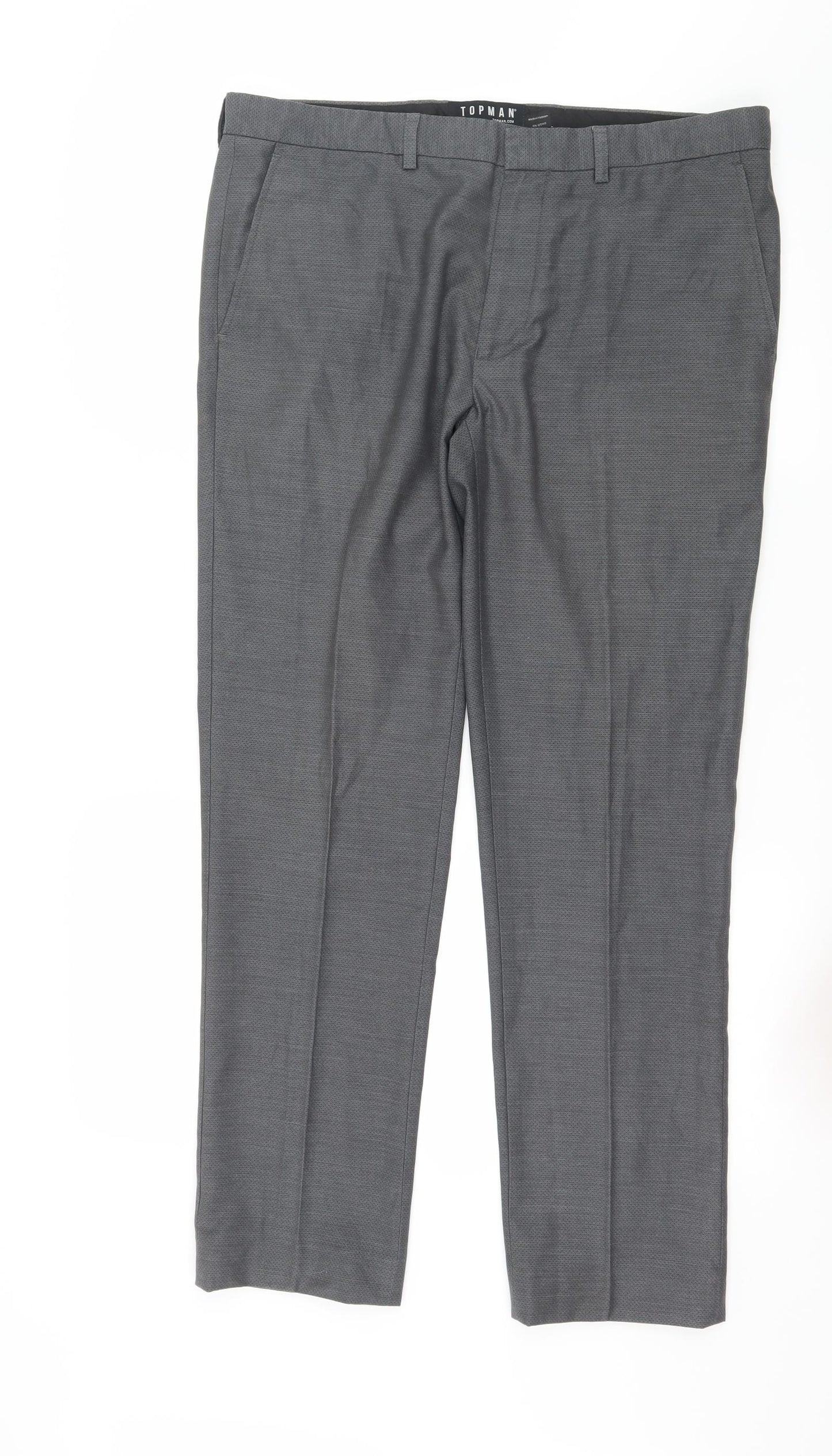 Topman Mens Grey   Trousers  Size 34 in L29 in