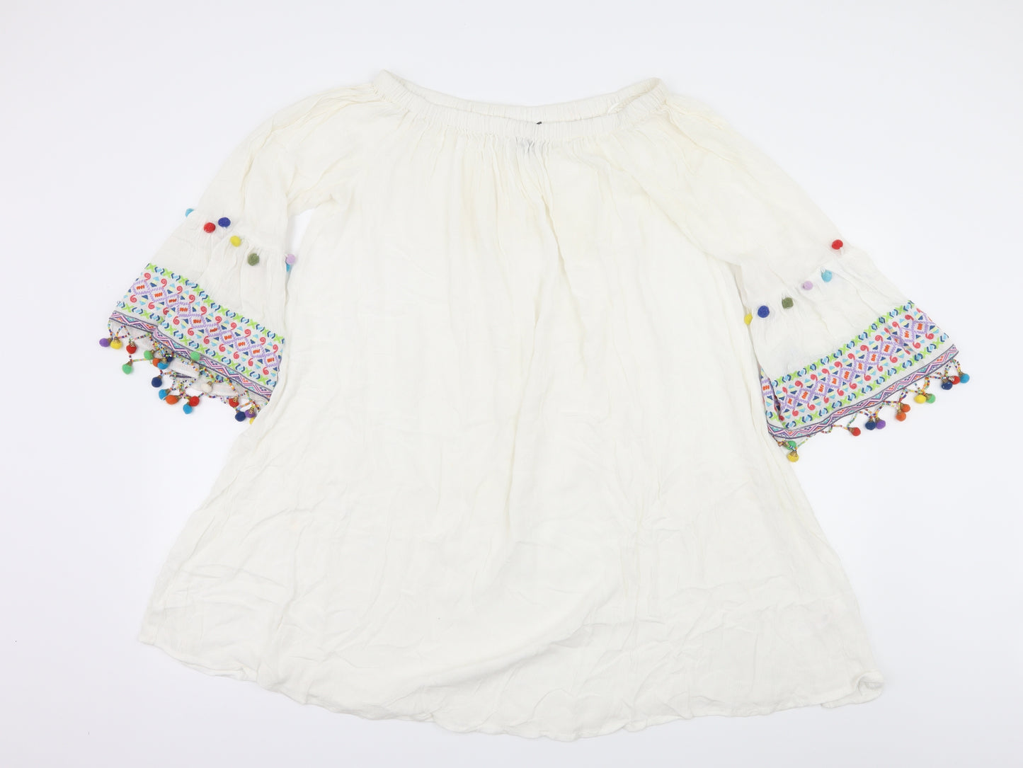 Primark Womens White   Basic Blouse Size L