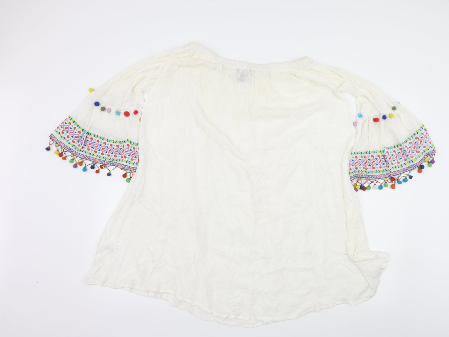 Primark Womens White   Basic Blouse Size L