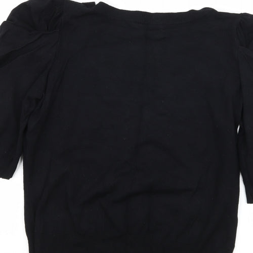 George Womens Black  Knit Pullover Jumper Size 16