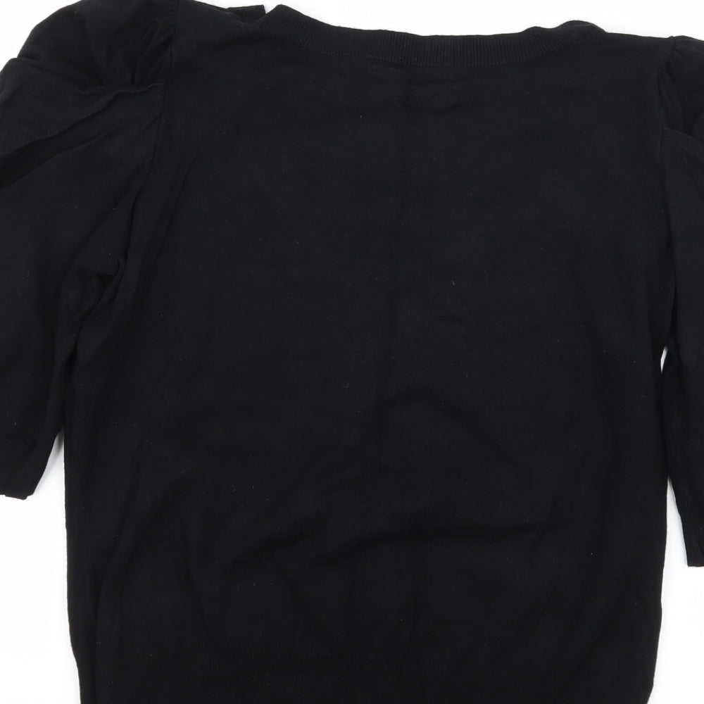 George Womens Black  Knit Pullover Jumper Size 16