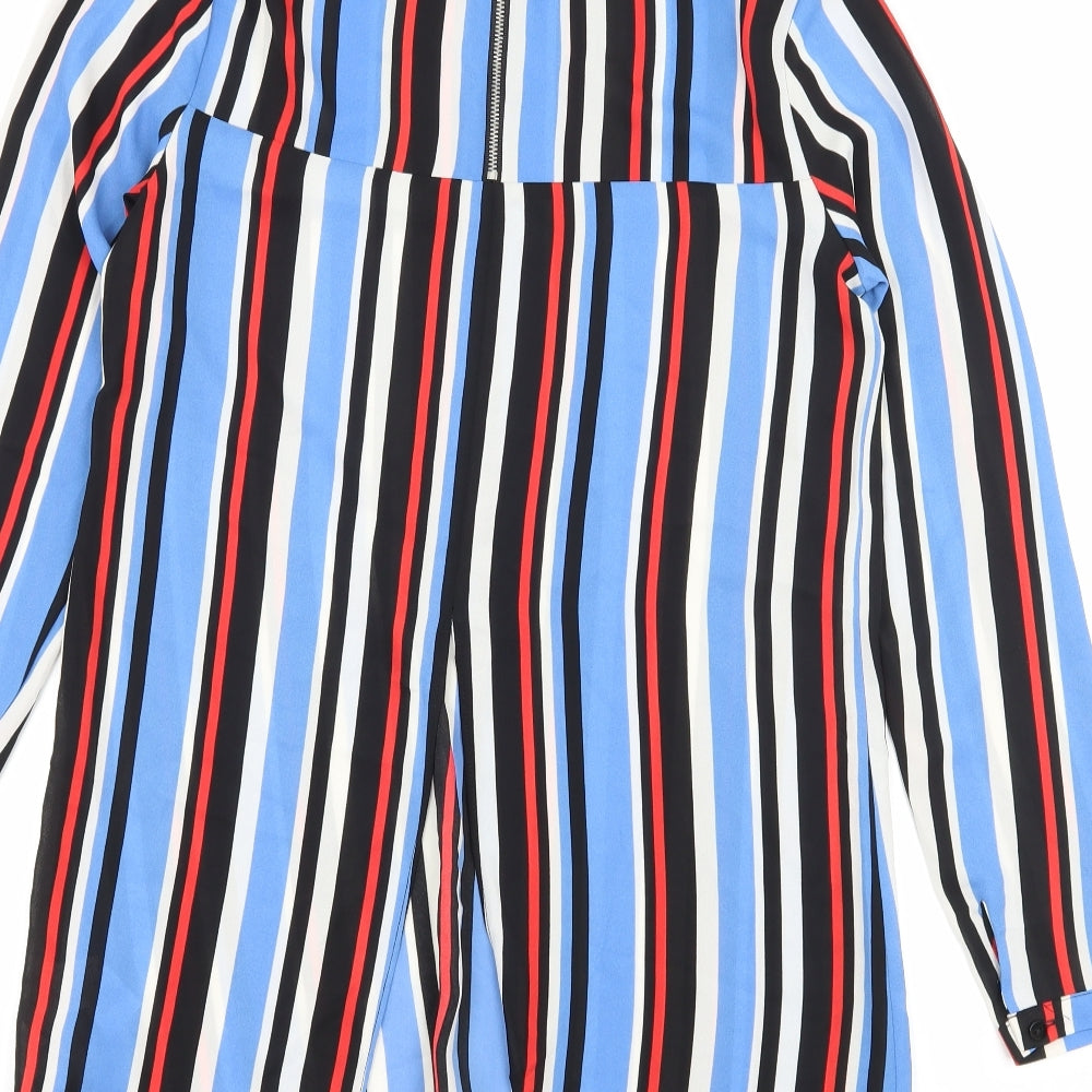 Atmosphere Womens Blue Striped  Basic Blouse Size 4