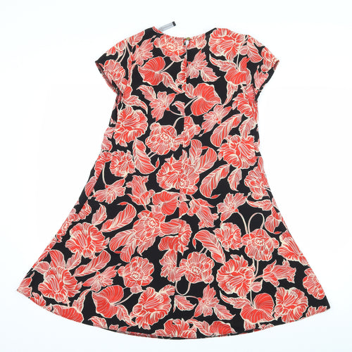 Atmosphere Womens Black Floral  A-Line  Size 6