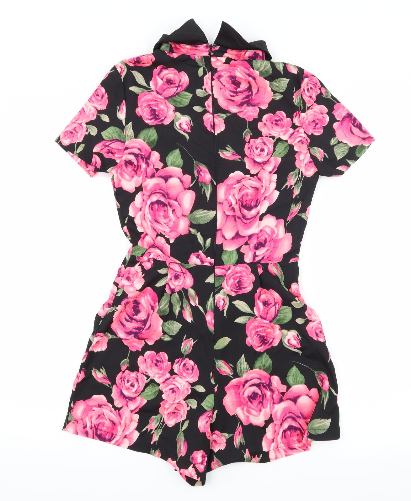AX Paris Womens Black Floral  Playsuit One-Piece Size 8 L3 in