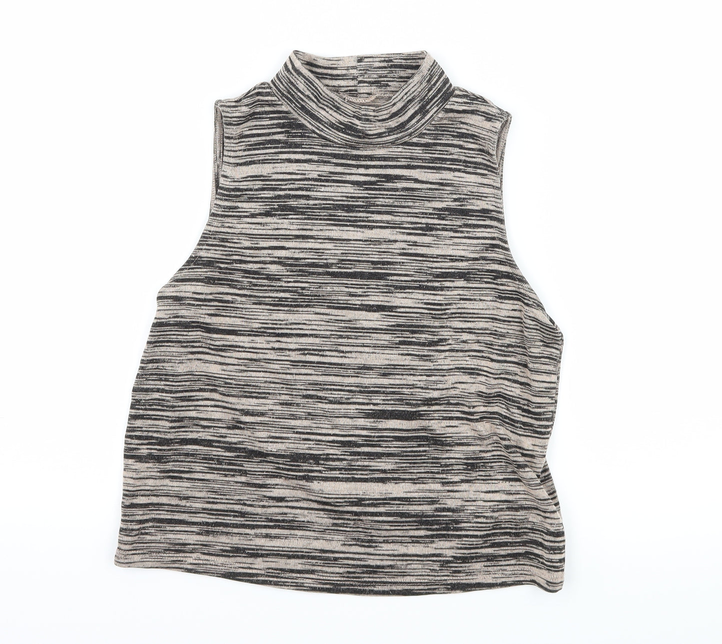 Atmosphere Womens Brown Striped Jersey Basic Tank Size 14