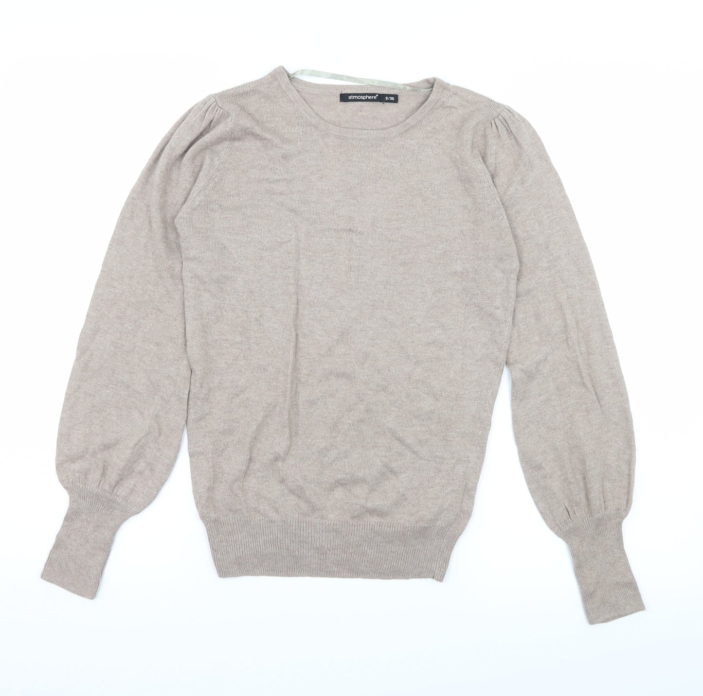 Atmosphere Womens Brown  Knit Pullover Jumper Size 8