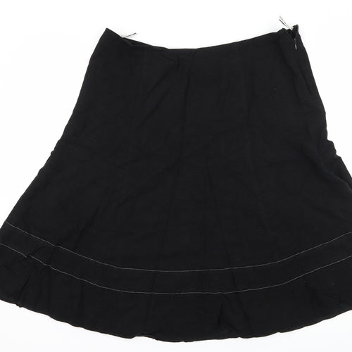 Minuet Womens Black   Flare Skirt Size 18