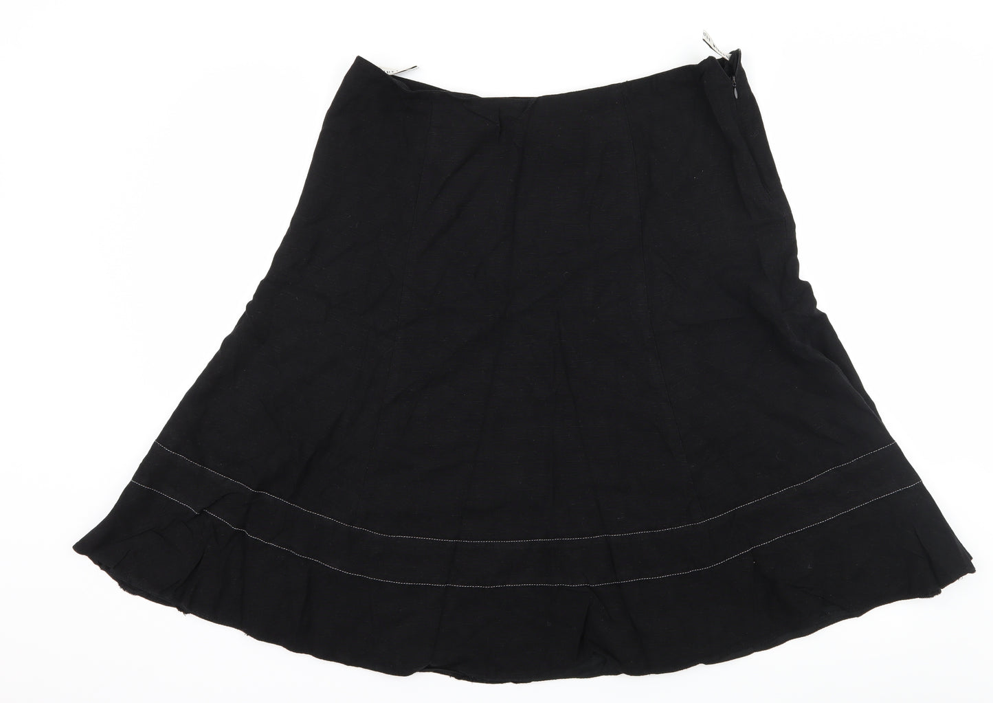 Minuet Womens Black   Flare Skirt Size 18