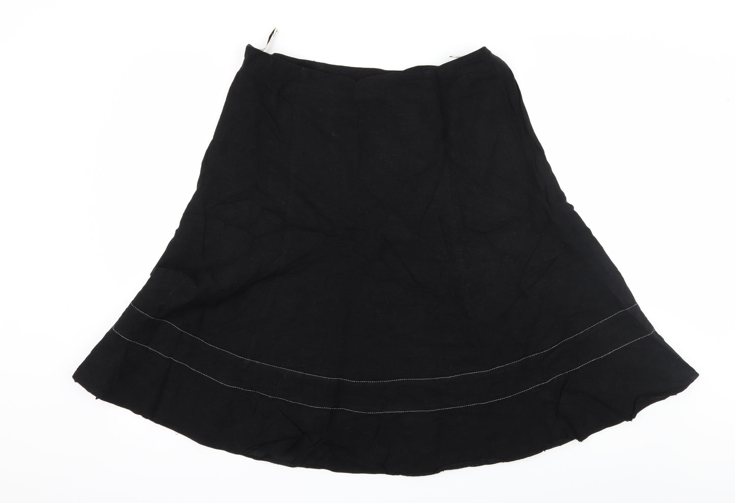Minuet Womens Black   Flare Skirt Size 18