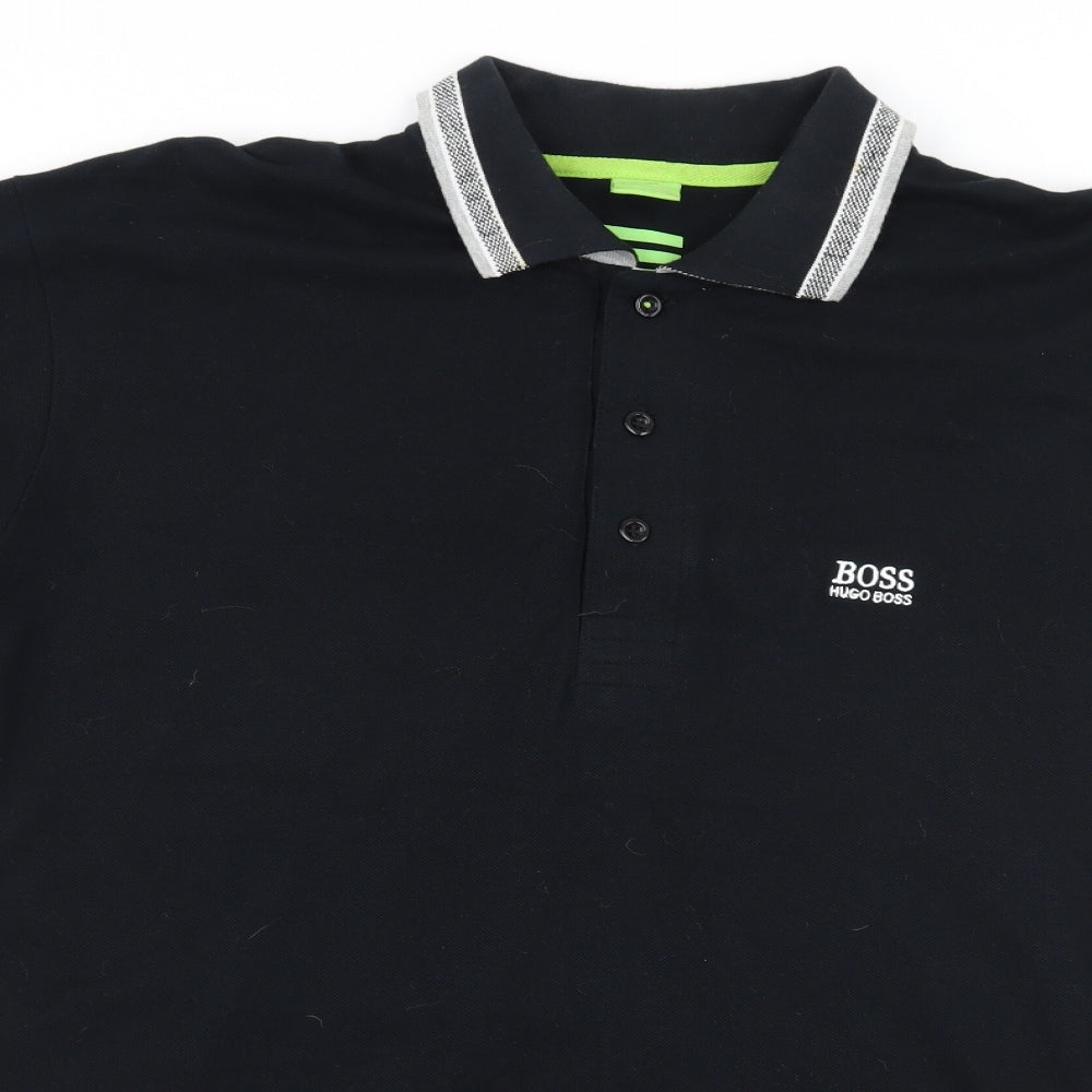 HUGO BOSS Mens Blue  Jersey  Polo Size XL