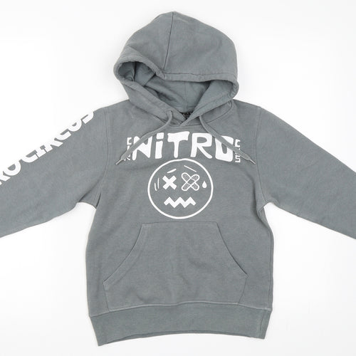 Nitro Circus Boys Grey   Pullover Hoodie Size 8 Years