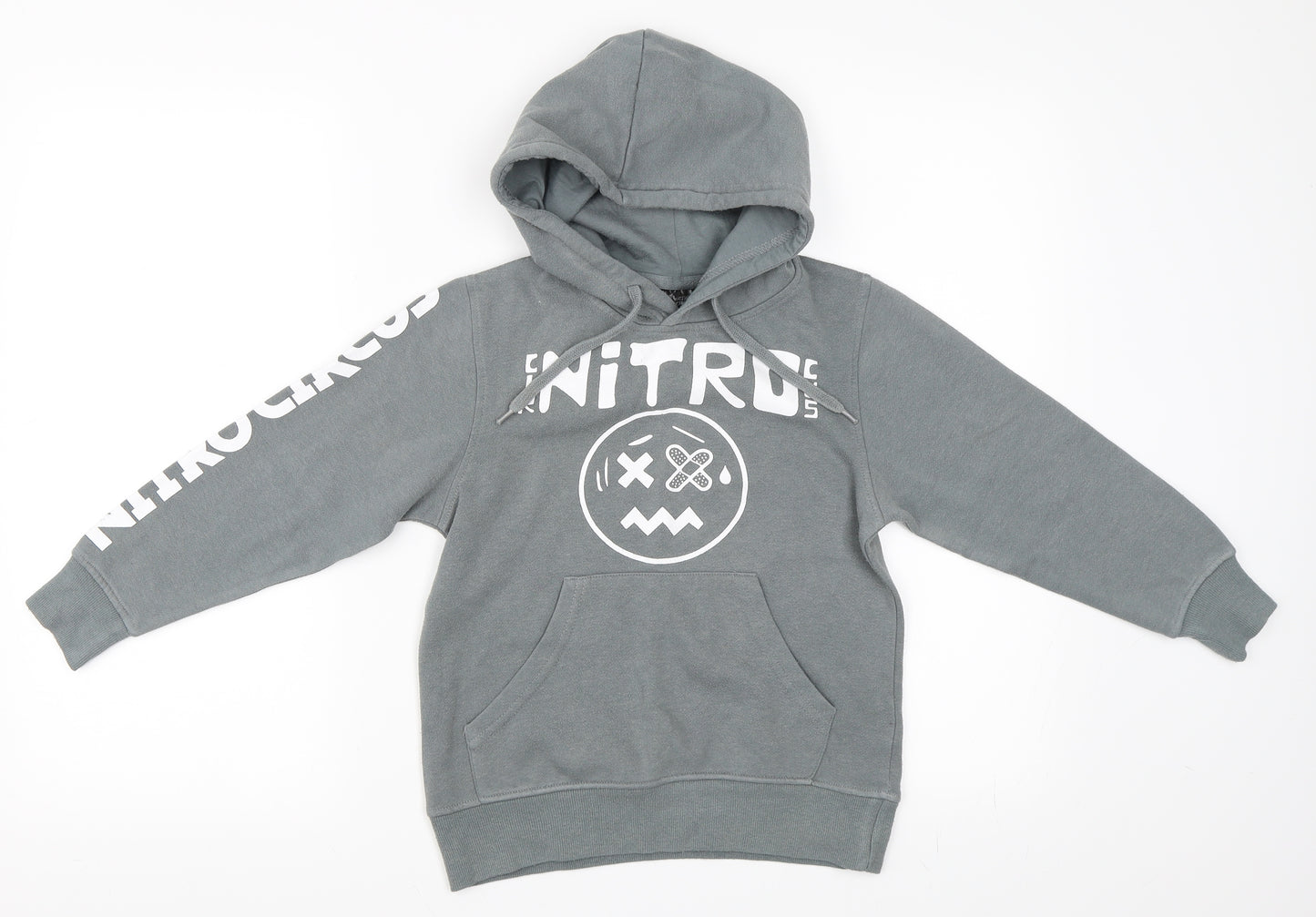 Nitro Circus Boys Grey   Pullover Hoodie Size 8 Years