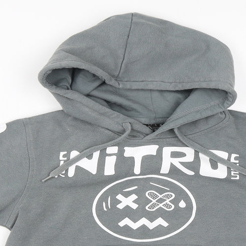 Nitro Circus Boys Grey   Pullover Hoodie Size 8 Years