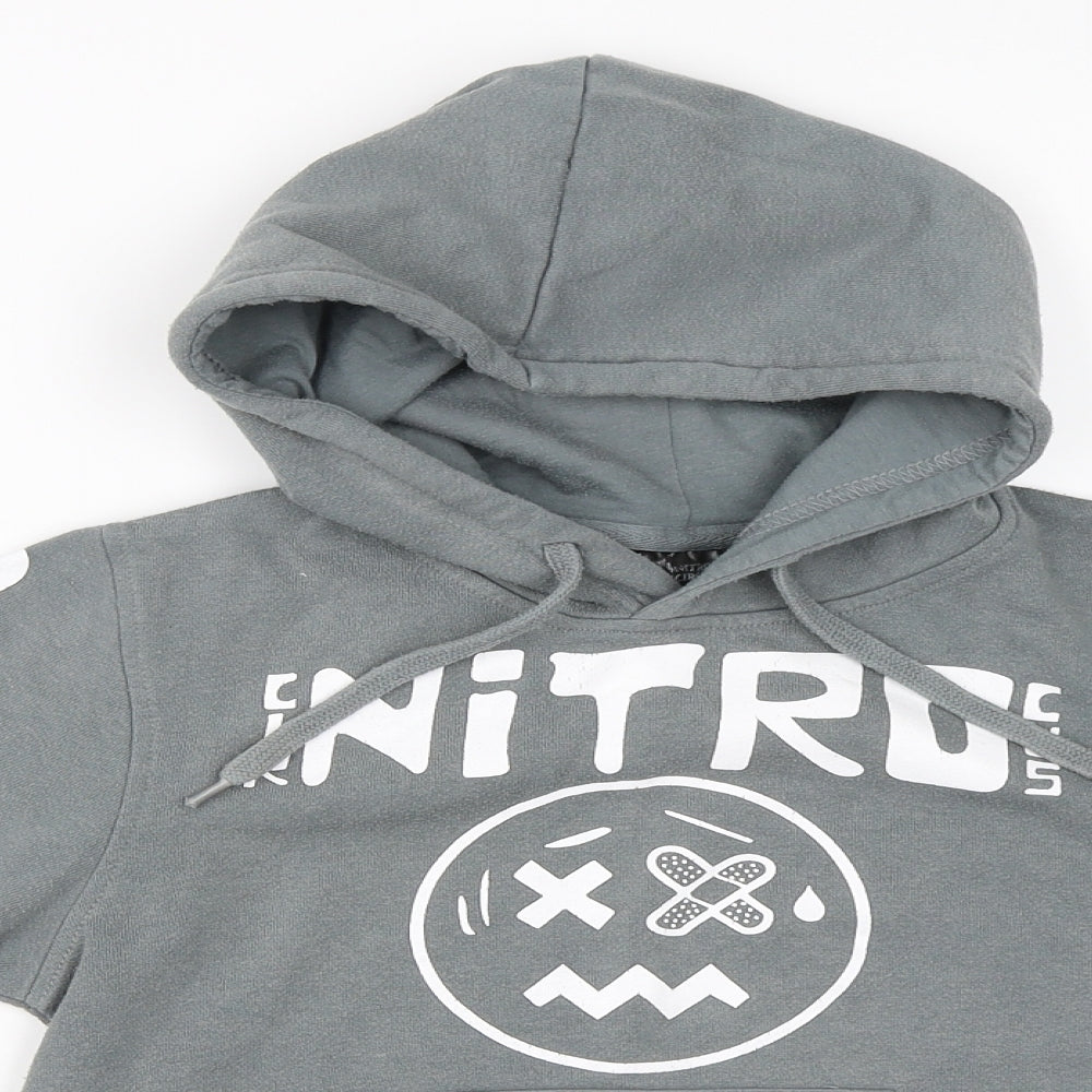 Nitro Circus Boys Grey   Pullover Hoodie Size 8 Years