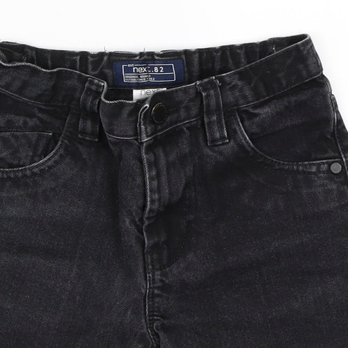 NEXT Boys Black  Denim Bermuda Shorts Size 6 Years