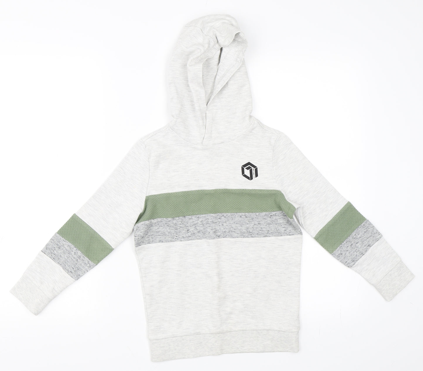 F&F Boys Grey   Pullover Hoodie Size 6-7 Years