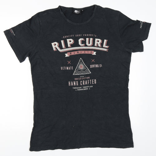 RIP CURL Mens Black    T-Shirt Size M