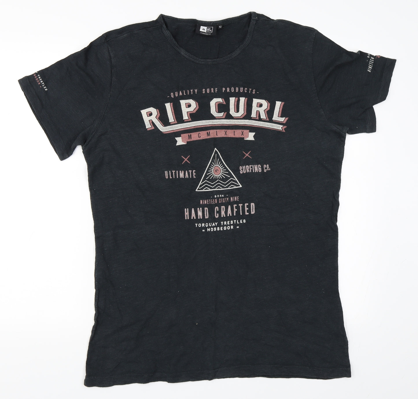 RIP CURL Mens Black    T-Shirt Size M
