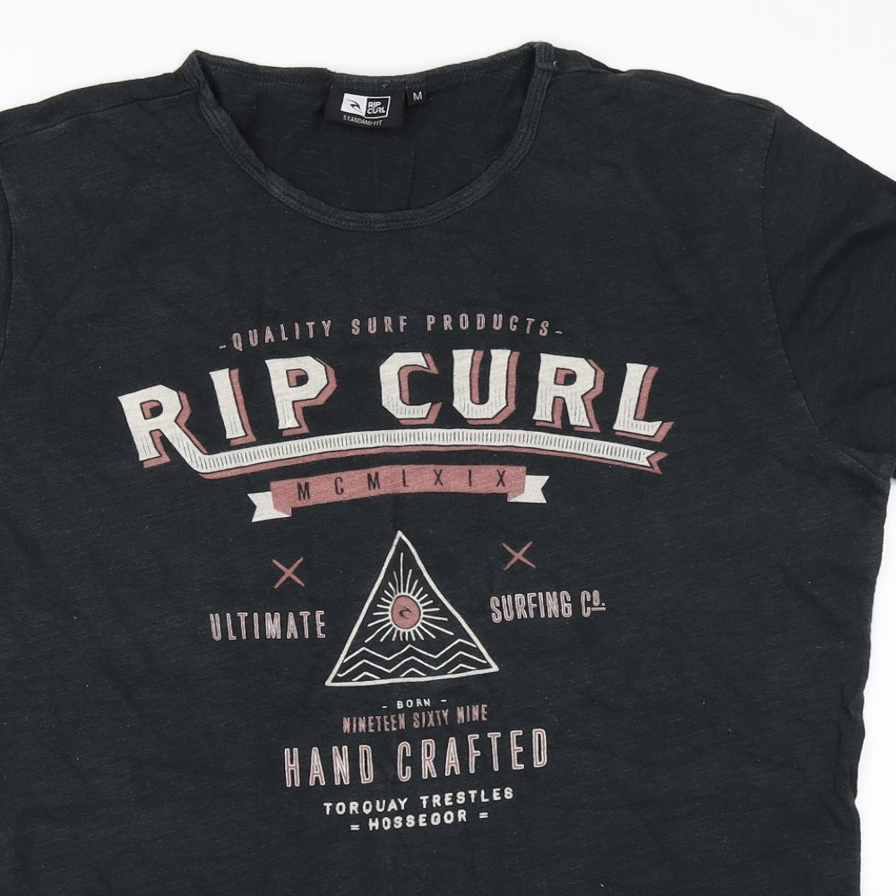 RIP CURL Mens Black    T-Shirt Size M