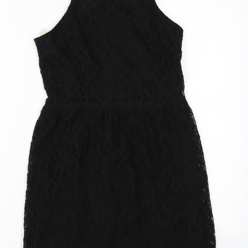Glamourous Womens Black   Skater Dress  Size 8