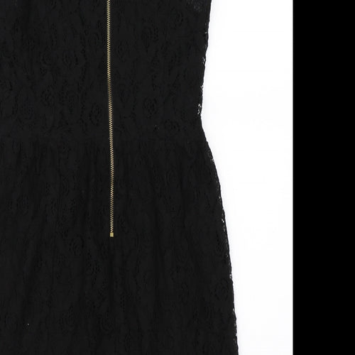 Glamourous Womens Black   Skater Dress  Size 8