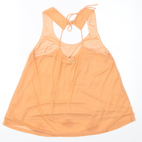 Topshop Womens Orange   Basic Blouse Size 10