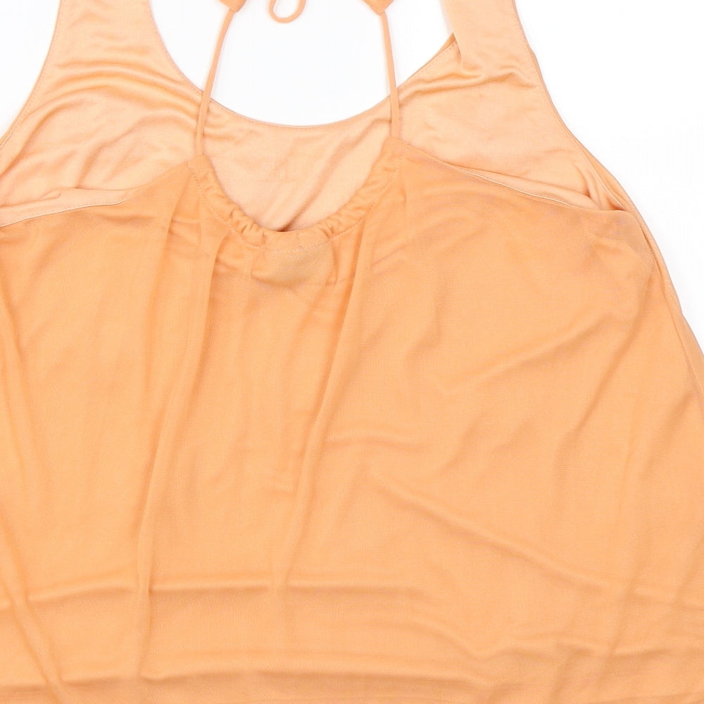 Topshop Womens Orange   Basic Blouse Size 10