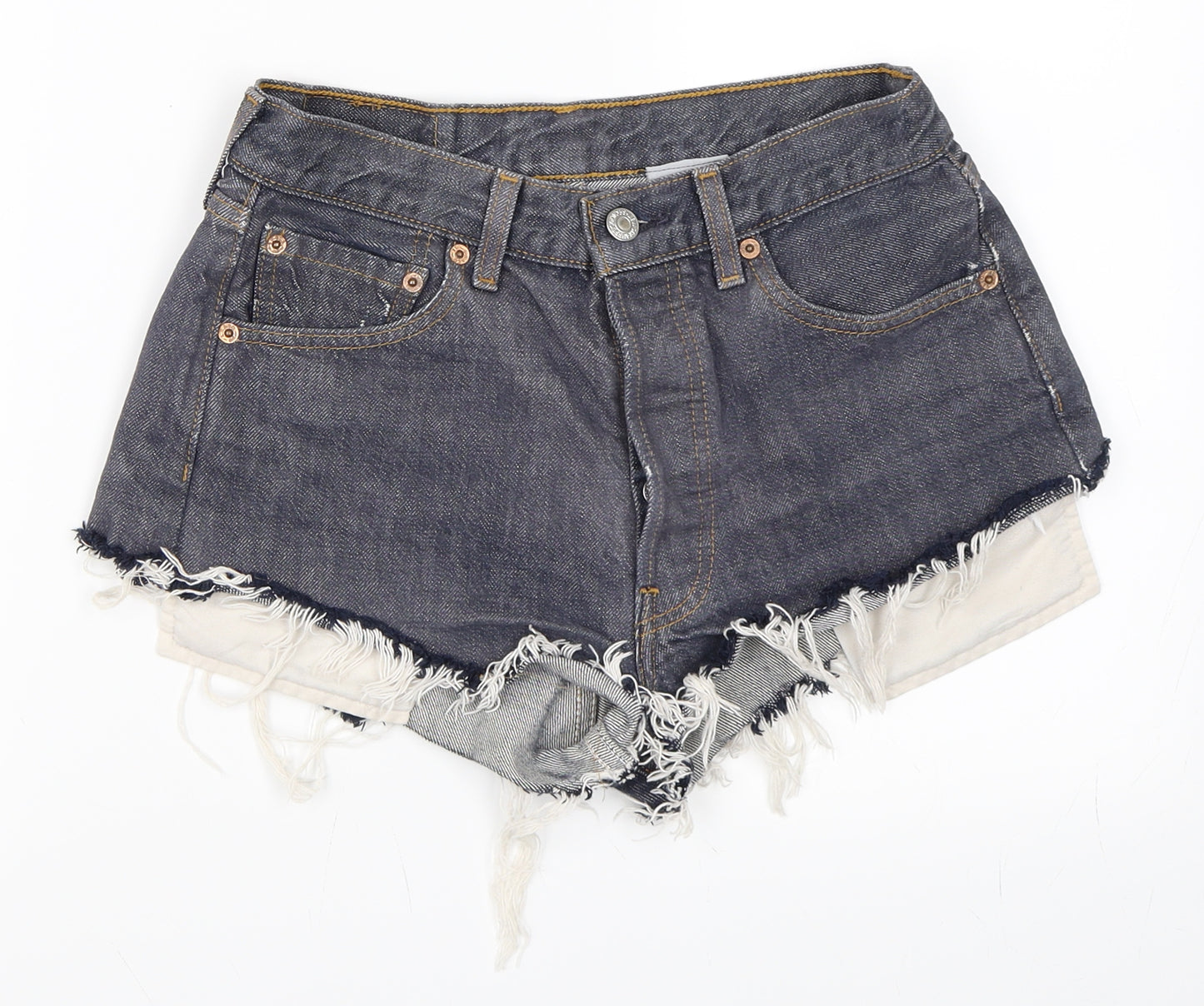 Levi Strauss & Co. Womens Blue  Denim Cut-Off Shorts Size S