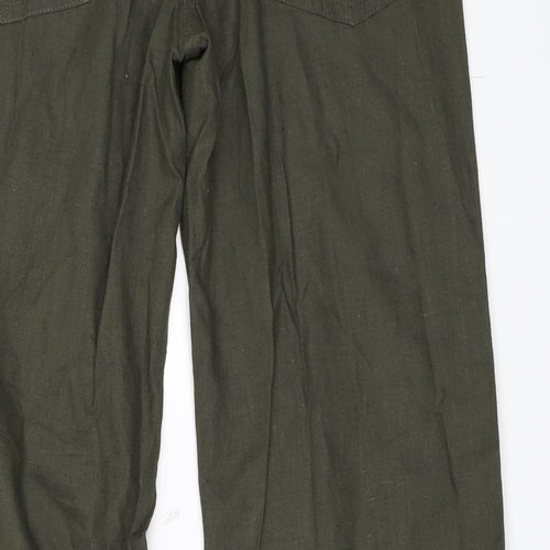 Hennes Womens Green   Trousers  Size 10 L31 in