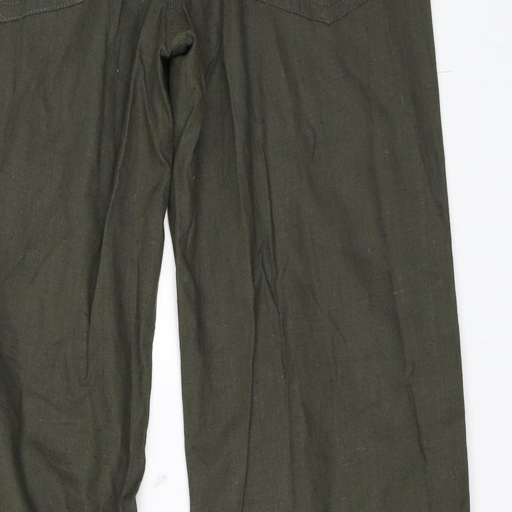 Hennes Womens Green   Trousers  Size 10 L31 in