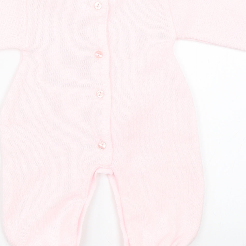 Dandelion Girls Pink   Babygrow One-Piece Size 0-3 Months