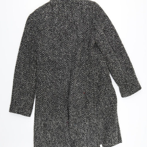 Debenhams Womens Black   Overcoat Coat Size 14