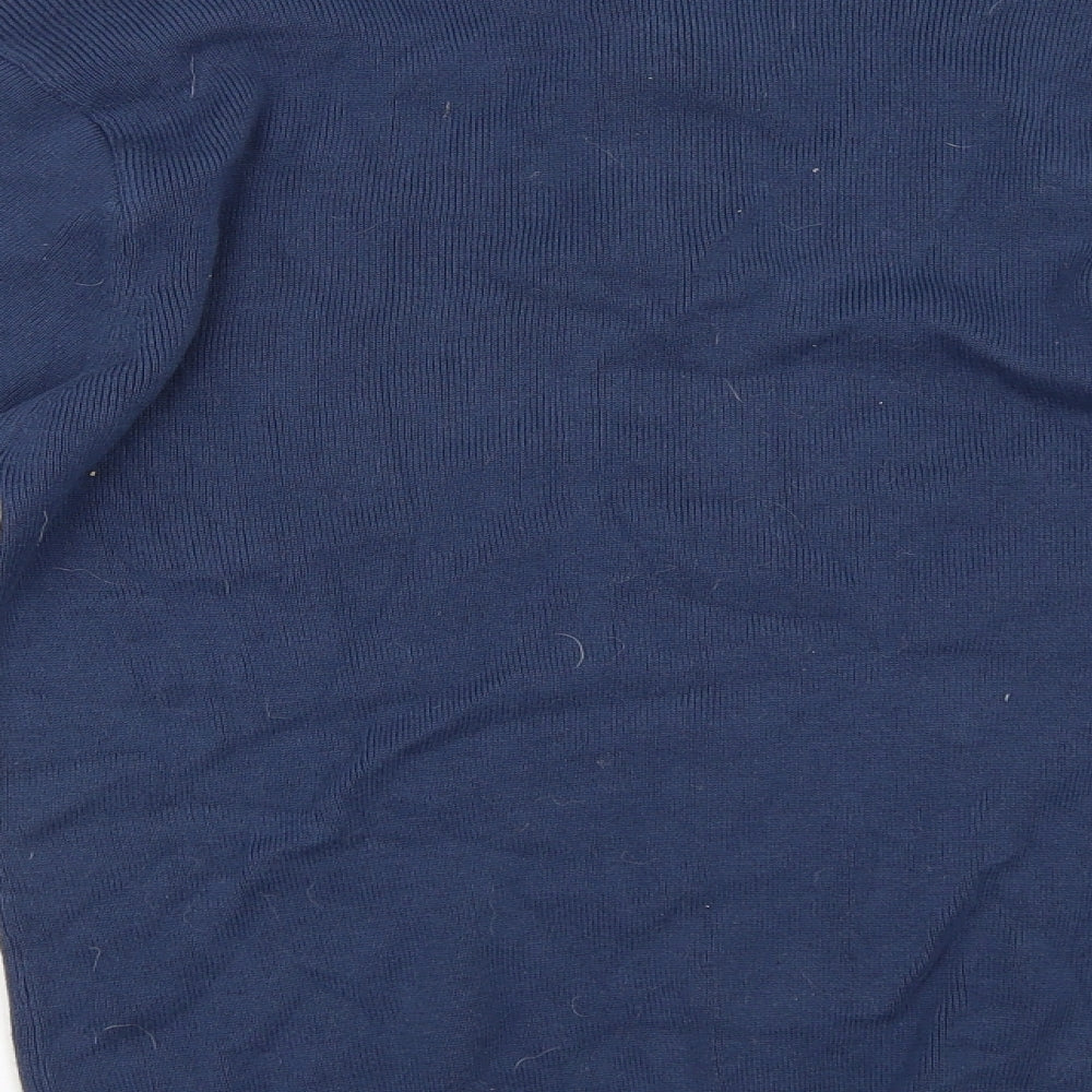 Cutting Edge Mens Blue   Henley Jumper Size M