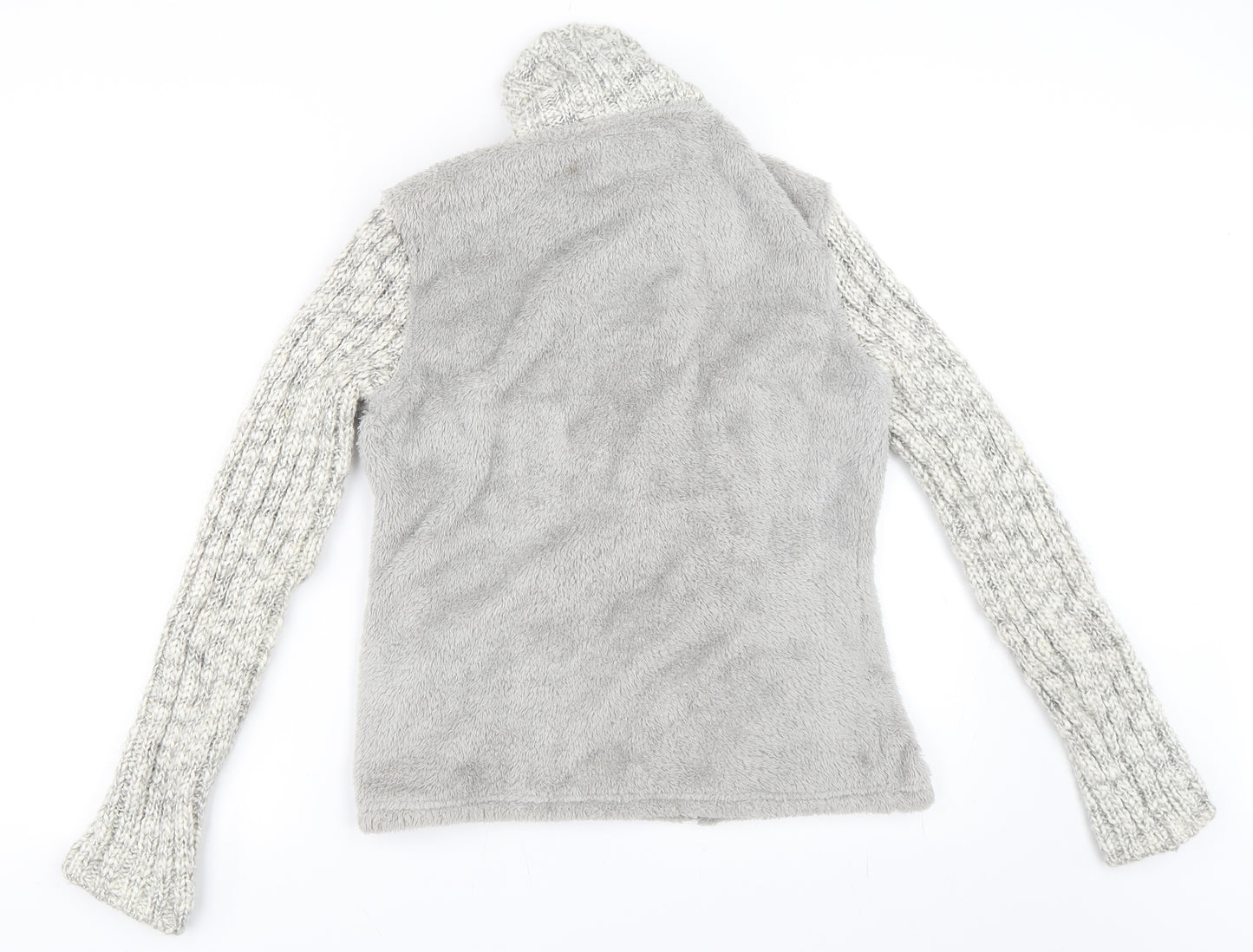 Per Una Womens Grey   Full Zip Jumper Size M
