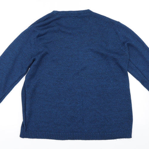 Jin Zhuang Womens Blue   Pullover Jumper Size M