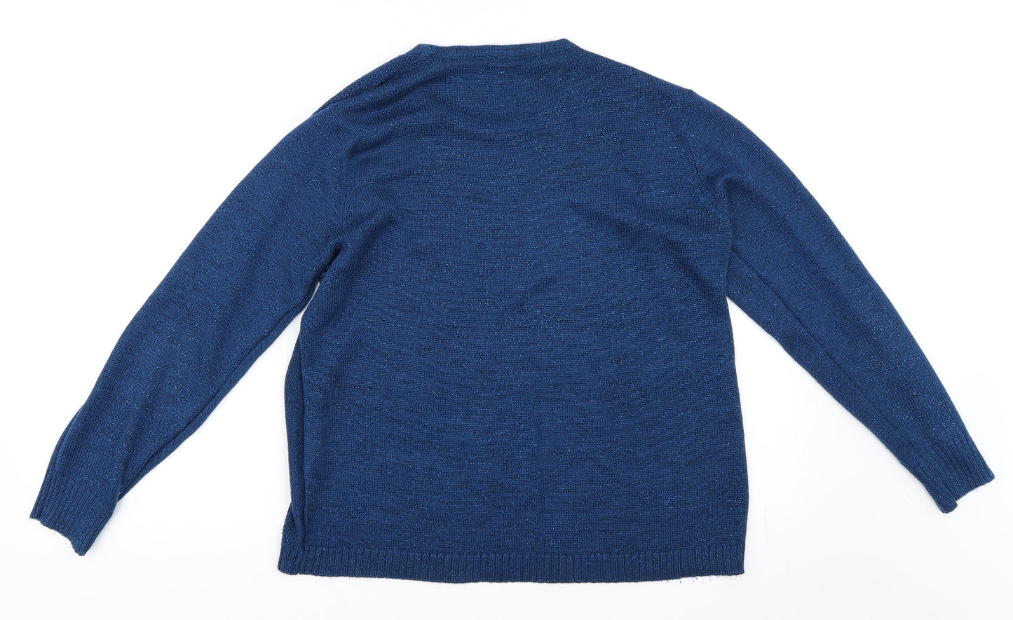 Jin Zhuang Womens Blue   Pullover Jumper Size M