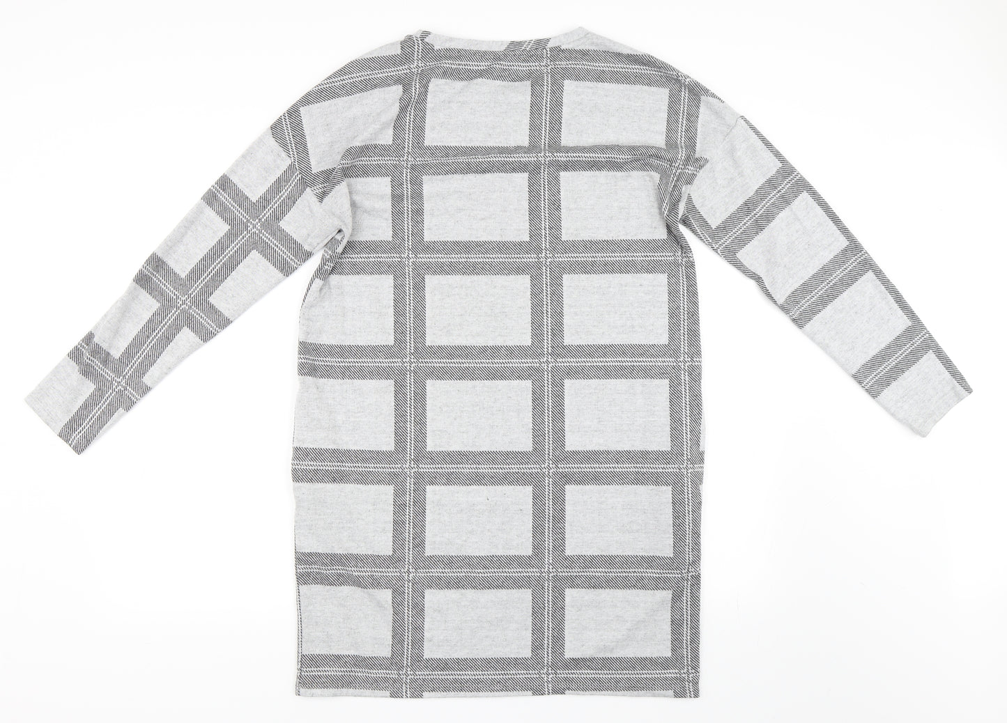 NEXT Womens Grey Check  Shift  Size 10