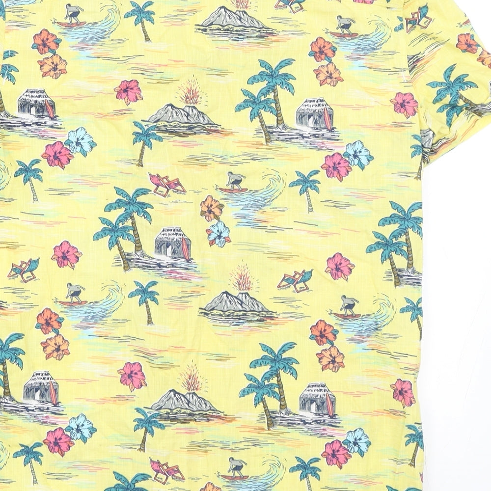 Marks and Spencer Boys Yellow   Basic Button-Up Size 13-14 Years