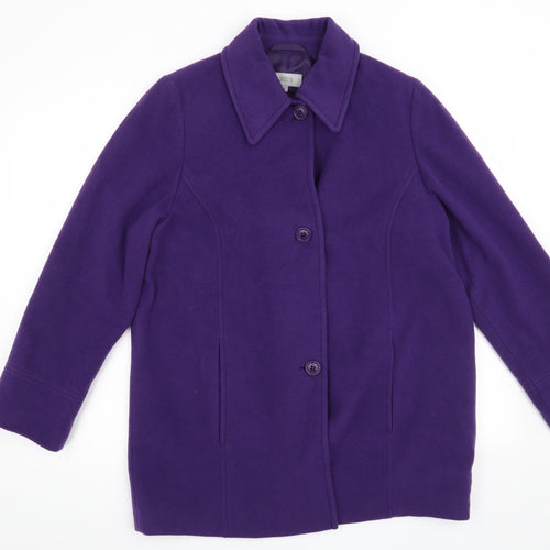 Marks and Spencer Womens Purple   Overcoat Cape Size 14