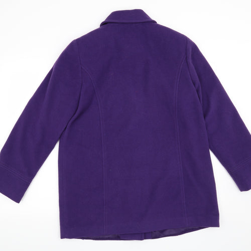 Marks and Spencer Womens Purple   Overcoat Cape Size 14
