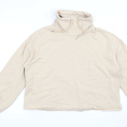 New Look Womens Beige   Pullover Sweatshirt Size M